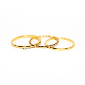 Triple Threat Ring Set